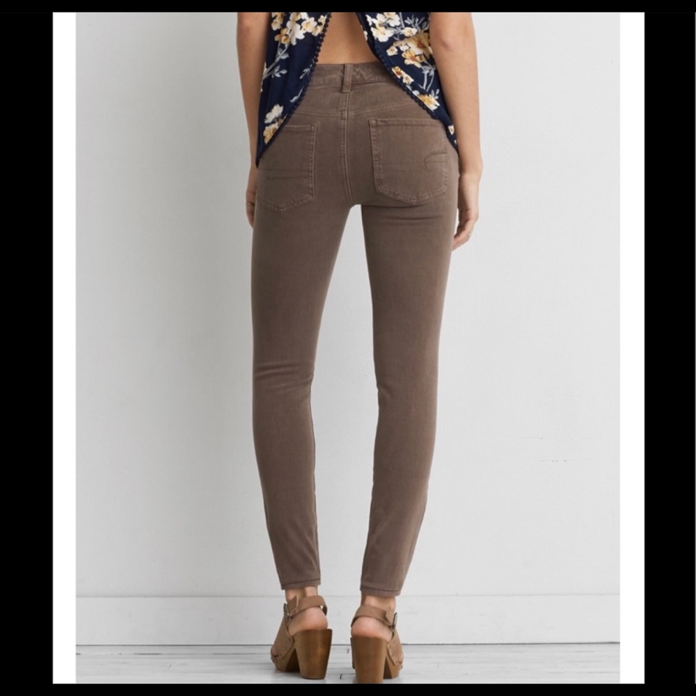 Free People Brown Skinny Jean Size 27